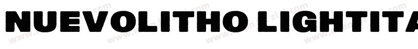 NuevoLitho LightItal字体转换